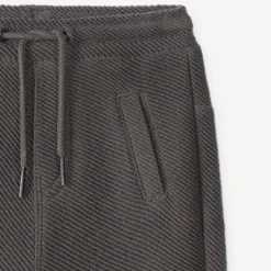 Joggingbroek jongens van baby in effen twill