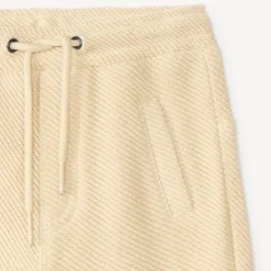 Joggingbroek jongens van baby in effen twill