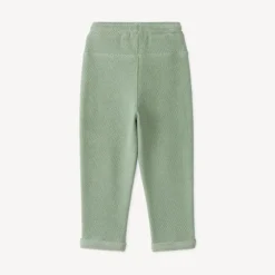 Joggingbroek jongens van baby in effen twill
