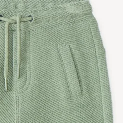 Joggingbroek jongens van baby in effen twill