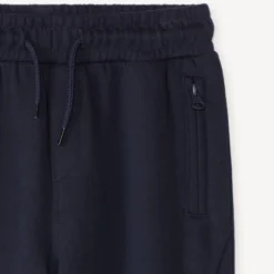Joggingbroek jongens van effen fleecestof