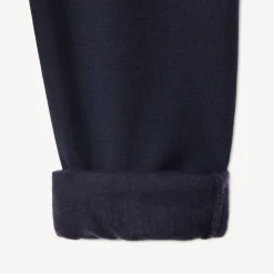 Joggingbroek jongens van effen fleecestof