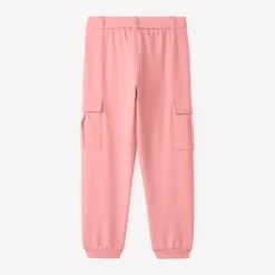 Joggingbroek meisjes met cargostijl en strikceintuur