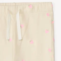 Joggingbroek met fantasie borduursel voor babymeisjes