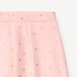 Joggingbroek met glinsterende hartjesprint voor babymeisje
