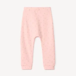 Joggingbroek met glinsterende hartjesprint voor babymeisje
