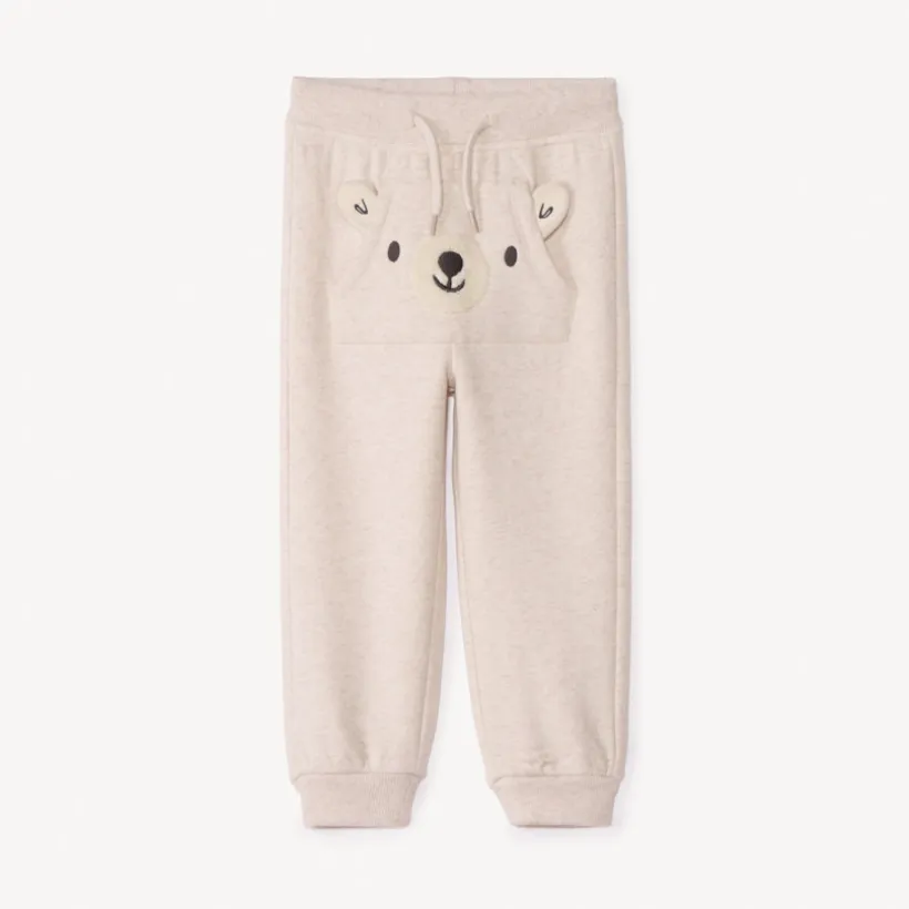 Joggingbroek met kangoeroezak voor baby jongen