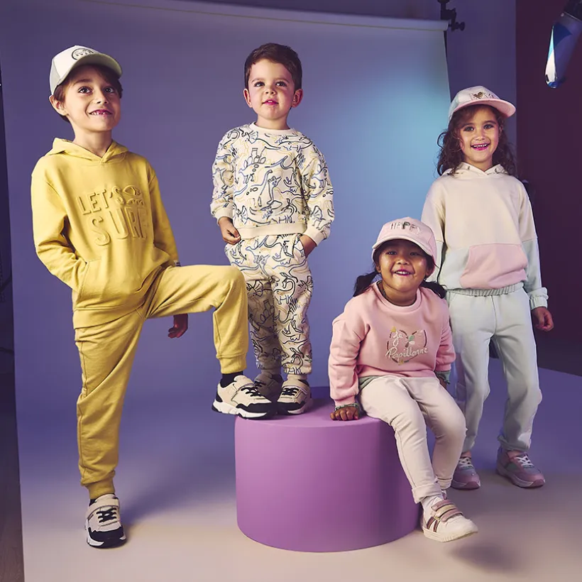 Joggingbroek met kleurblok effect meisjes