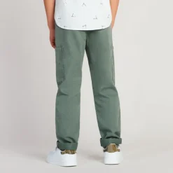 Joggingbroek met ribstructuur en zakken jongens