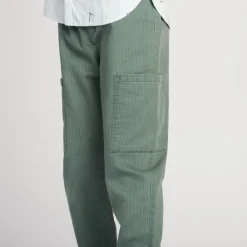 Joggingbroek met ribstructuur en zakken jongens