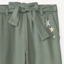 Joggingbroek met tailleband en geborduurde sterren meisjes