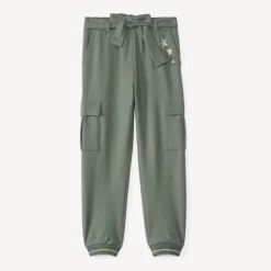 Joggingbroek met tailleband en geborduurde sterren meisjes