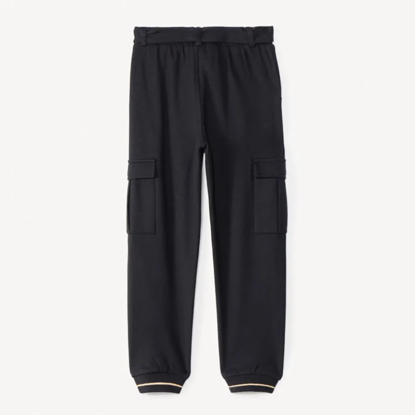 Joggingbroek met tailleband en geborduurde sterren meisjes