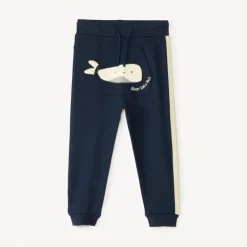 Joggingbroek met walvisprint voor babyjongen