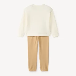 Joggingbroekset meisje met hartprint