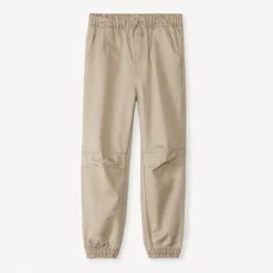 Joggingbroek van eenkleurige stof jongens