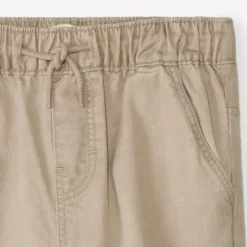 Joggingbroek van eenkleurige stof jongens