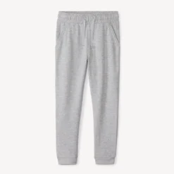 Joggingbroek van effen fleece meisjes