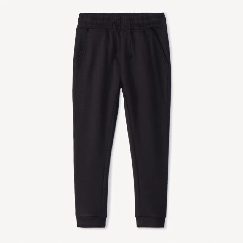 Joggingbroek van fleece, effen, meisjes