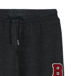Joggingbroek van fleece met 3D-lusjespatches voor babyjongens