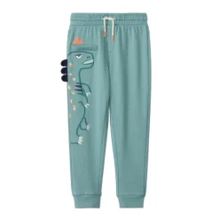 Joggingbroek van fleece met speels dierenpatroon jongens