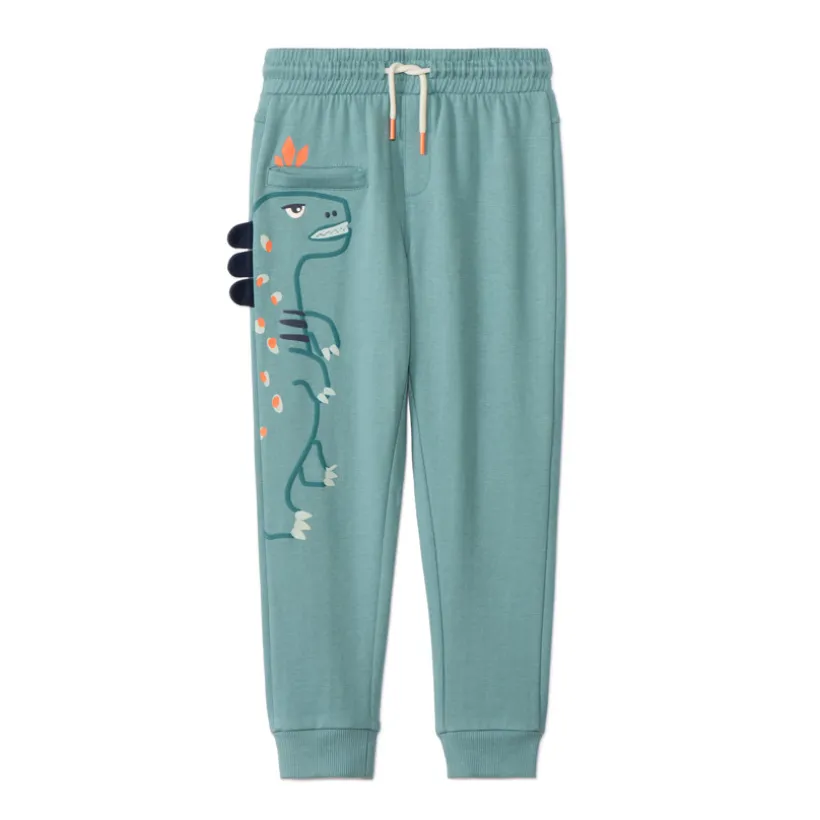 Joggingbroek van fleece met speels dierenpatroon jongens