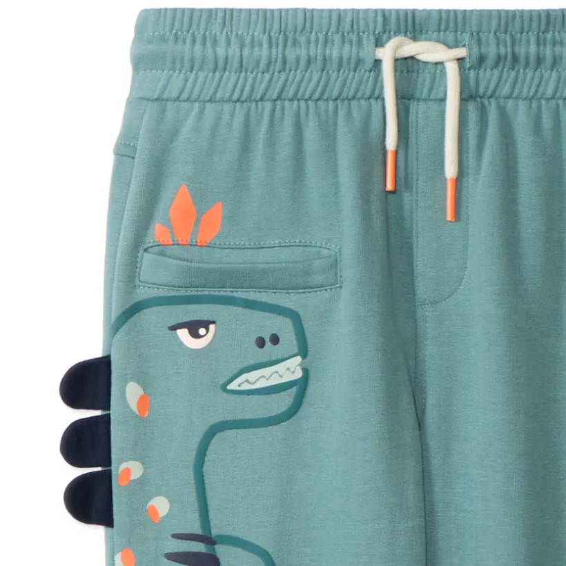 Joggingbroek van fleece met speels dierenpatroon jongens