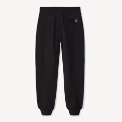 Joggingbroek van gemêleerde fleece jongens, met elastische taille en aantrekkoorden, twee Italiaanse zakken vooraan en een biezenzak achteraan