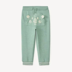 Joggingbroek voor babyjongens met een speelse kangoeroezak