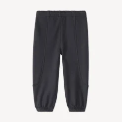 Joggingbroek voor babyjongen van zacht velours met skatepatch