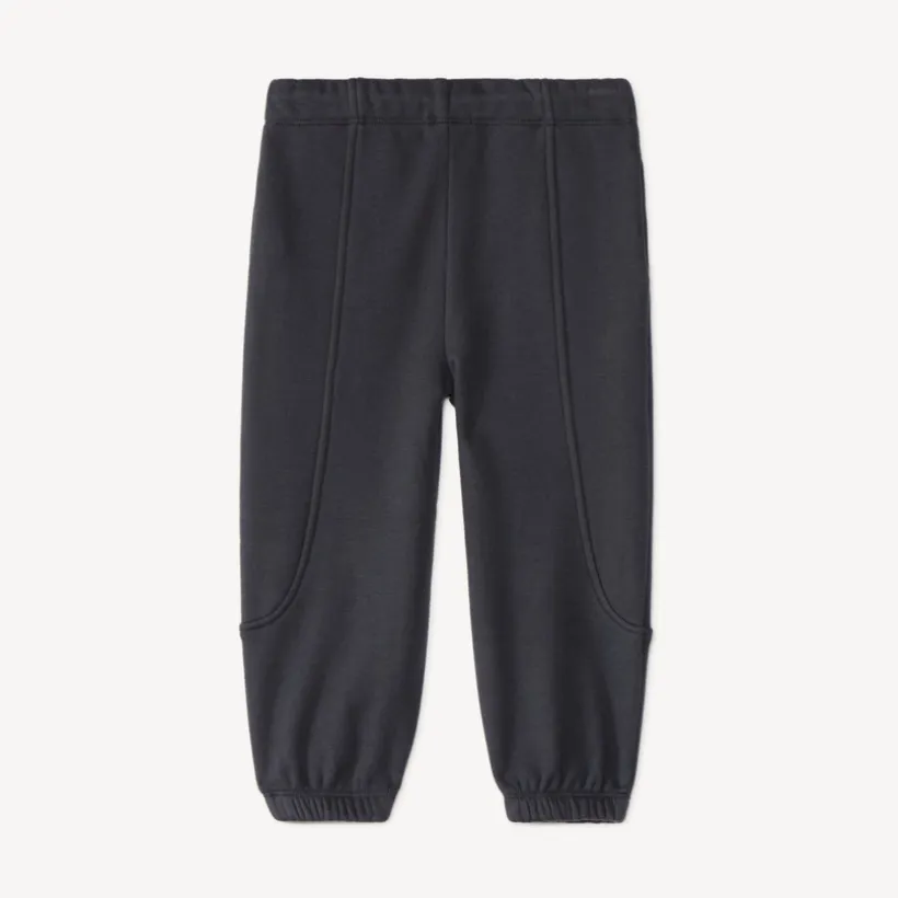 Joggingbroek voor babyjongen van zacht velours met skatepatch