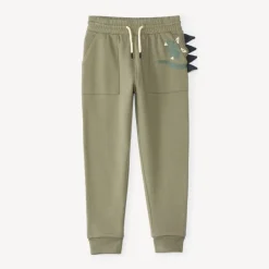 Joggingbroek voor jongens van fleece met speelse zak.