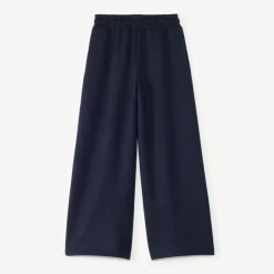 Joggingbroek voor meisjes met een ruime snit, effen kleur.