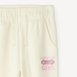 Joggingbroek voor meisjes van uni fleece met print