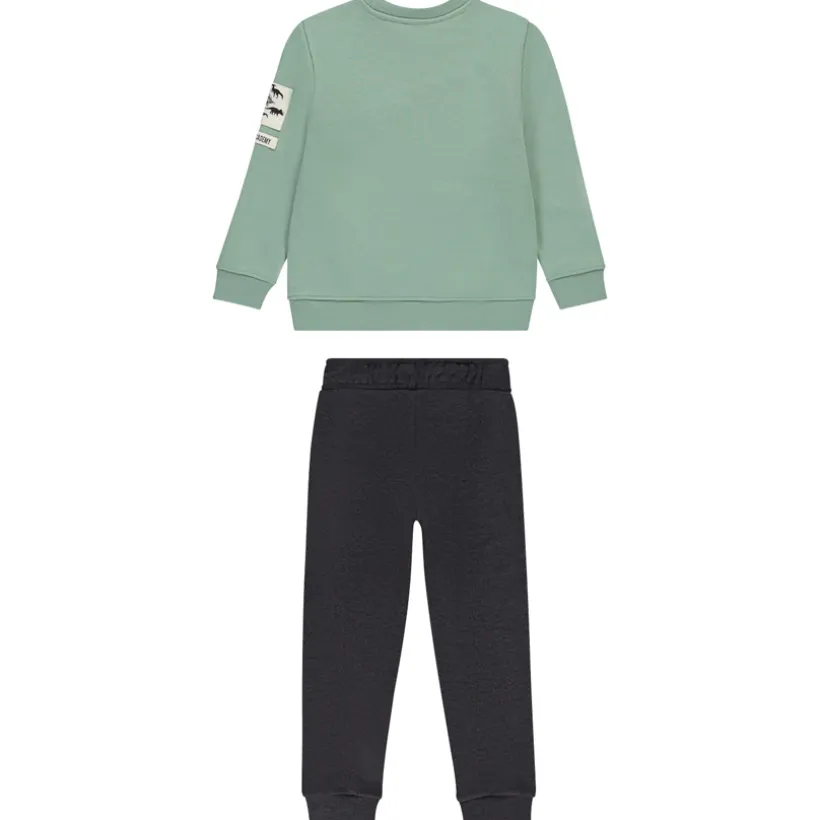 Joggingensemble fleece met dinosaurussen voor jongen
