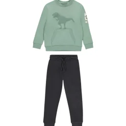 Joggingensemble fleece met dinosaurussen voor jongen