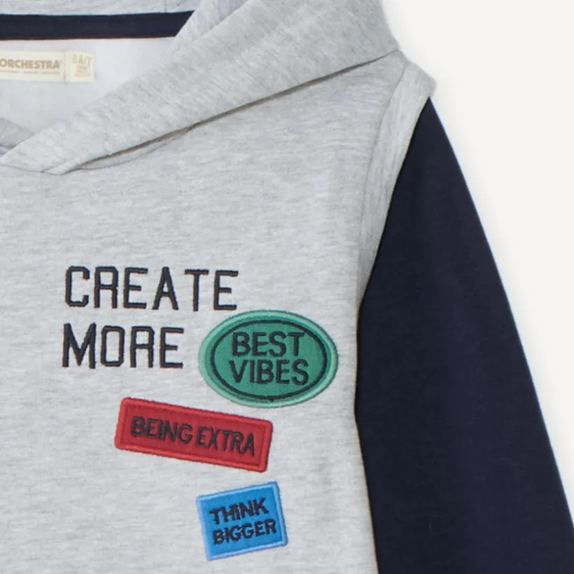 Jogging- en sweatshirtset voor jongens met kleurblokken