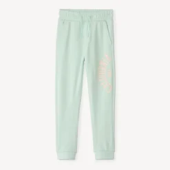 Jogging fleece effen met print meisjes
