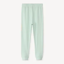 Jogging fleece effen met print meisjes