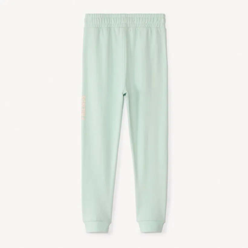 Jogging fleece effen met print meisjes