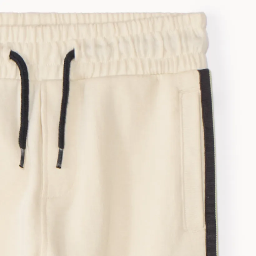 Jogging fleece uni met strepen jongens