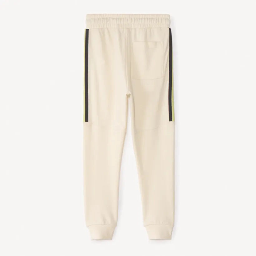 Jogging fleece uni met strepen jongens