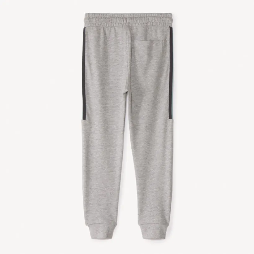 Jogging fleece uni met strepen jongens