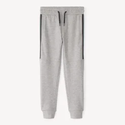 Jogging fleece uni met strepen jongens