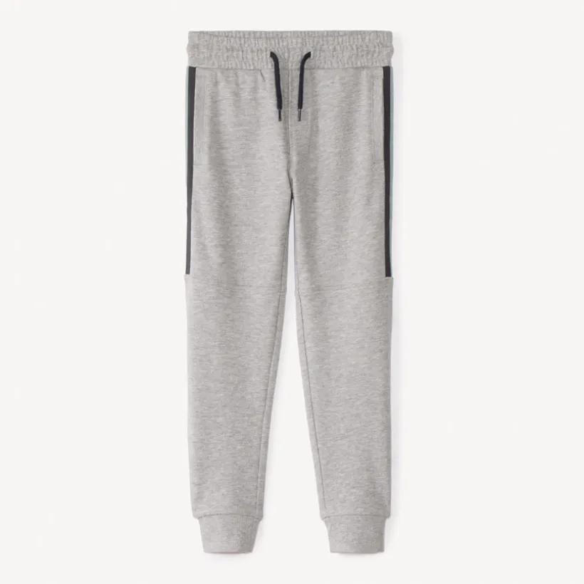 Jogging fleece uni met strepen jongens