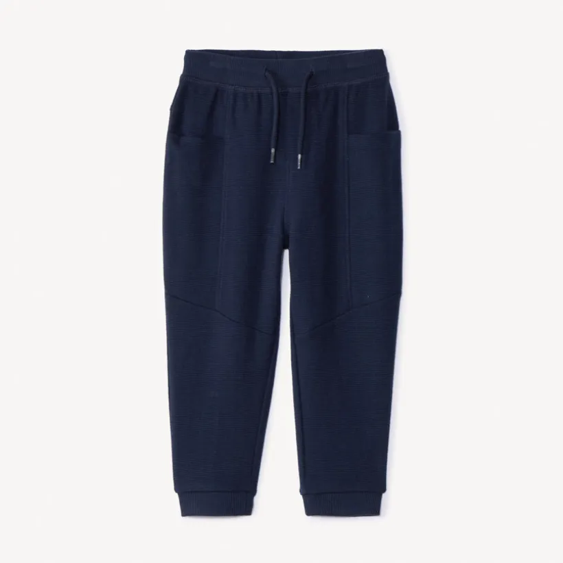 Jogging in effen fantasiefleece voor babyjongens