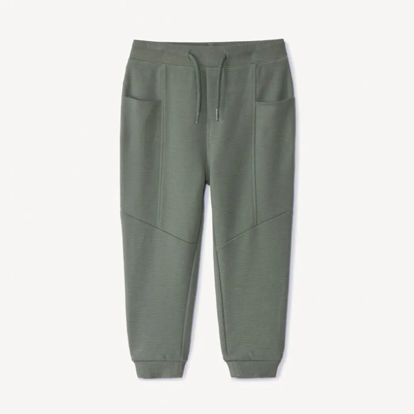 Jogging in effen fantasiefleece voor babyjongens