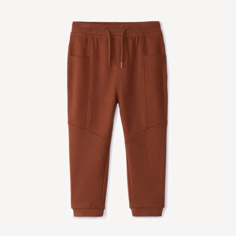 Jogging in effen fantasiefleece voor babyjongens