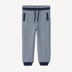 Jogging in piquéstof met gemêleerd effect voor babyjongens