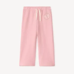 Jogging large in piqué met vlinderprint voor babymeisjes